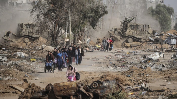 <b>Israeli forces demolish 1,000 buildings in Gaza City – Palestinian officials — RT World News</b>- <i> www.rt.com</i>